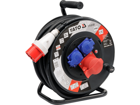 Electrice - INDUSTRIAL CABLE REEL IP44, 25M, 5G2,5MM, 230/400V