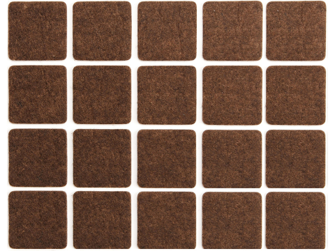 Echipamente pentru uz casnic - PODKLADKI FILCOWE 20X20 MM BRAZOWE