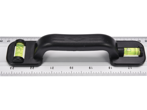 ALUMINIUM RULER 1000 MM WITH HOLDER AND 2 VIALS [3]