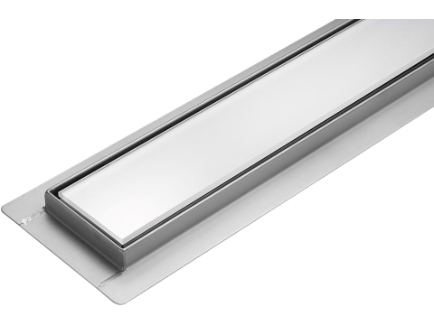 LINEAR DRAIN 'WHITE GLASS' 70 CM WET&DRY [3]