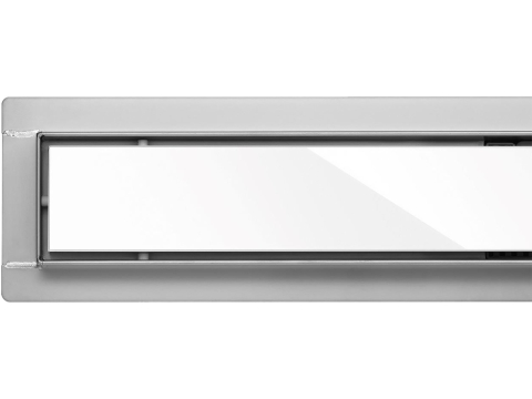 LINEAR DRAIN 'WHITE GLASS' 70 CM WET&DRY [1]