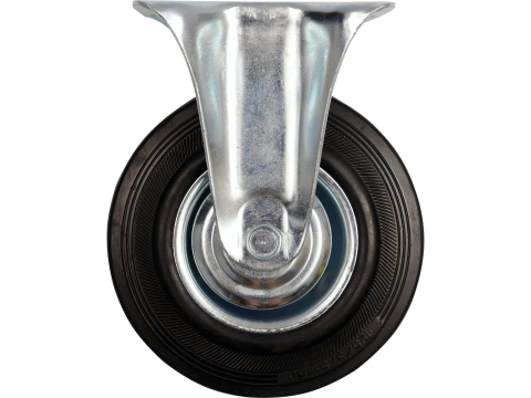 Transport si depozitare - FIXED CASTER WITH BLACK RUBBER