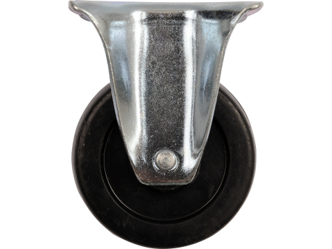 Transport si depozitare - FIXED CASTER WITH BLACK RUBBER