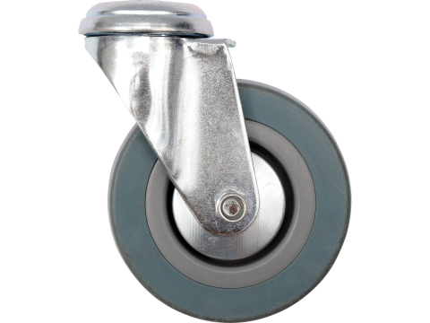 Transport si depozitare - BOLT HOLE SWIVEL CASTER WITH GREY RUBBER