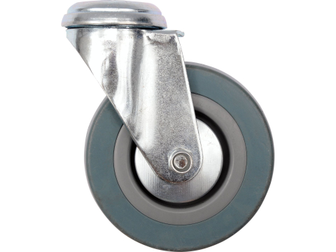 Transport si depozitare - BOLT HOLE SWIVEL CASTER WITH GREY RUBBER