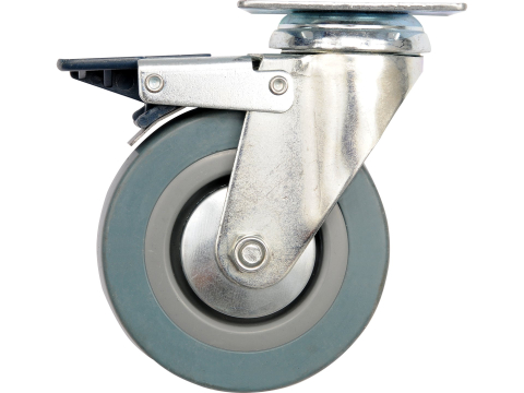 Atelier - BRAKE SWIVEL CASTER WITH GREY RUBBER