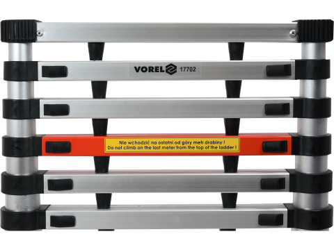 ALUMINIUM TELESCOPIC LADDER 3,8M 13STEPS [7]