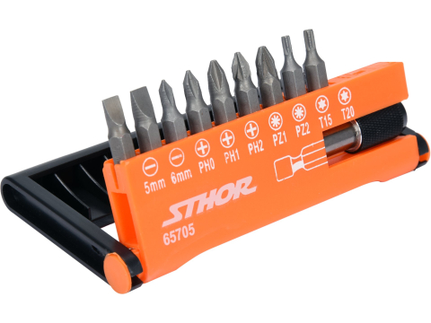 10PCS SET OF BIT HOLDER WITH SCREWDRIVER BITS [1]