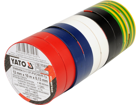 Scule și unelte pentru constructii - ELECTRICAL INSULATION TAPE MIX 10 PCS