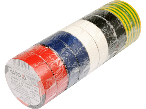 Scule și unelte pentru constructii - ELECTRICAL INSULATION TAPE 19MMX20MX0,13MM, MIX 10 PCS