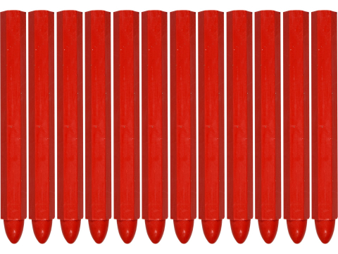 Articole pentru marcaje - 12PCS CHALK SET (RED)