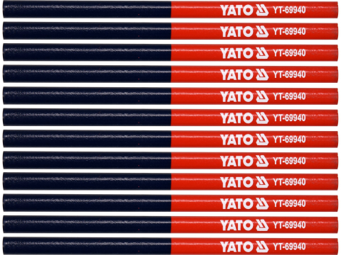 Articole pentru marcaje - 12PCS CARPENTERS PENCILS (DOUBLE COLOUR)