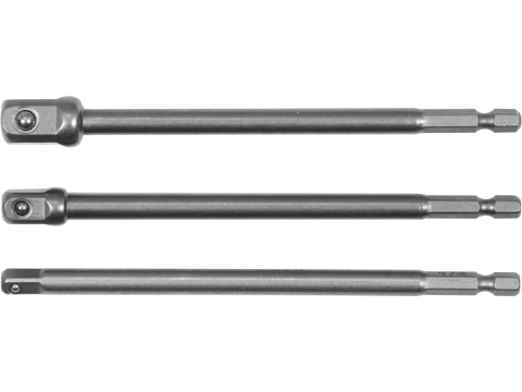 Insurubare - 3PCS SOCKET ADAPTER HEX SHANK 1/4", 3/8", 1/2"