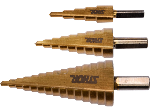 Accesorii si echipamente - 3PCS STEP DRILLS