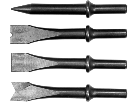 Scule pneumatice - 4PCS ROUND SHANK CHISEL SET