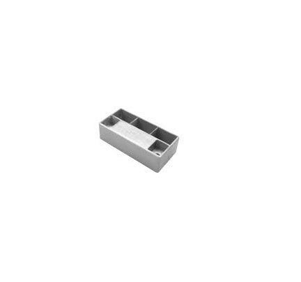 Picior plastic 83x40x23mm - Cromat Satinat [1]