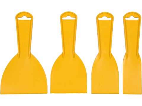 Unelte pentru zidarie - PLASTIC PUTTY KNIFE SET 4PCS