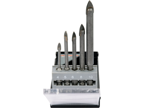 5PCS SET OF GLASS AND TILE DRILLS 4-10MM HEX [2]