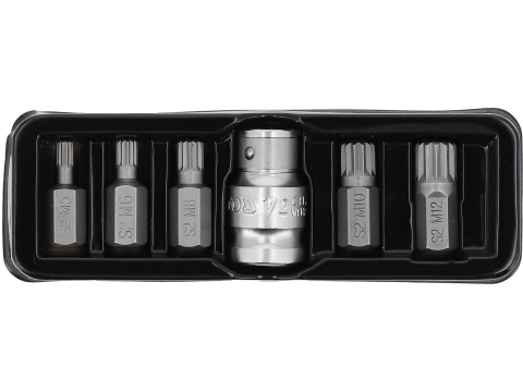 Scule electrice - SCREWDRIVER BIT SET SPLINE 6 PCS