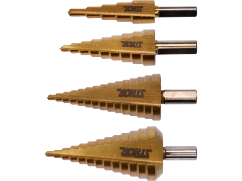 Scule electrice - 4PCS STEP DRILLS
