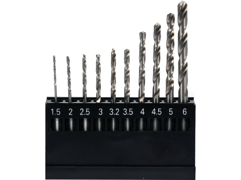 10PCS SET OF METAL DRILLS 1,5-6,0MM HEX [2]