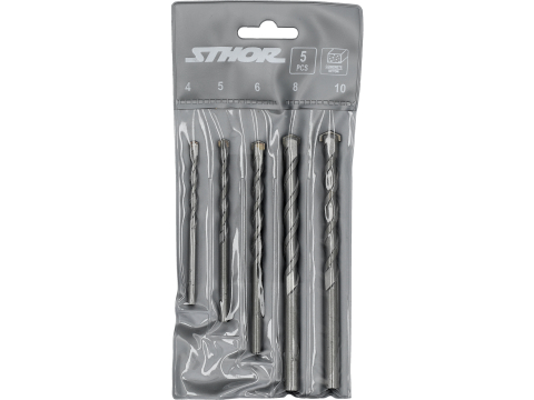 MASONRY DRILL BIT SET 4, 5, 6, 8, 10MM [2]
