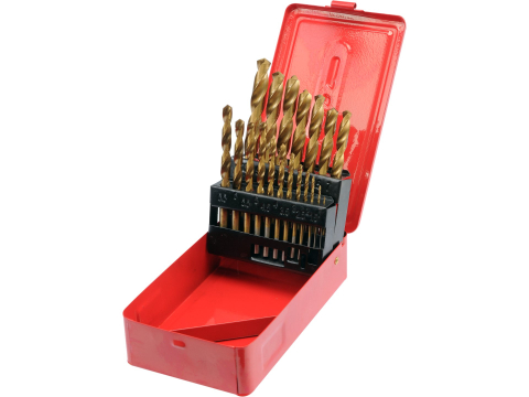 Accesorii si echipamente - TITANIUM TWIST DRILL SET HSS