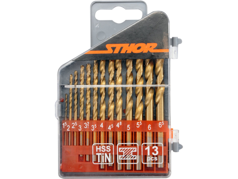 Accesorii si echipamente - TITANIUM TWIST DRILL SET HSS