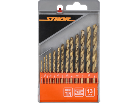 Accesorii si echipamente - TITANIUM TWIST DRILL SET HSS