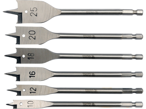 Accesorii si echipamente - FLAT WOOD DRILL BIT SET