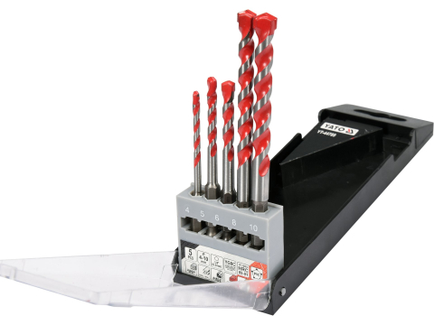 Accesorii si echipamente - SET OF 5PCS UNIVERSAL DRILLS WITH HEX SHANK 4-10MMn