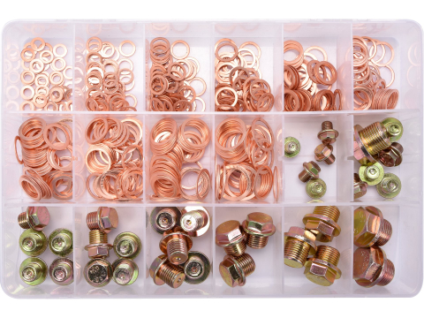 Piese standardizate pentru atelier - 534 PCS OIL SUMP SCREWS AND GASKETS ASSORTMENT