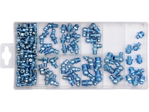 Piese standardizate pentru atelier - GREASE NIPPLE METRIC ASSORTMENT 110 PCS