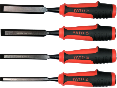 Răngi, dălți și târnăcoape - CHISEL SET 10-12-16-20 MM, CRV 4 PCS
