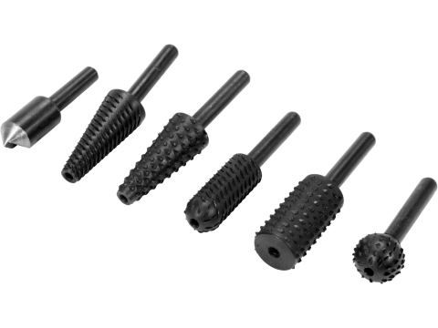 6PCS SET OF ROTARY RASPS FOR METAL (3PCS) AND WOOD (3PCS) [1]