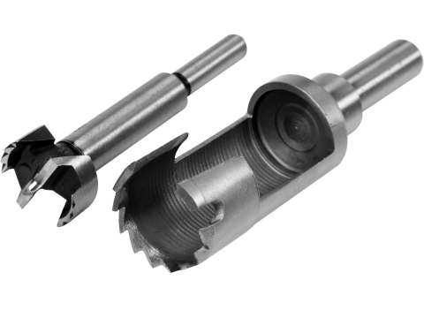 2PCS PLUG AND FORSTNER CUTTER 25MM [1]