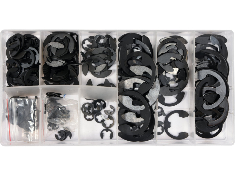 Piese standardizate pentru atelier - 300 PCS E-RING CIRCLIPS ASSORTMENT
