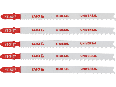 Scule electrice - JIG SAW BLADE BIMETAL, TYPE T, 10-5 TPI, FOR WOOD AND METAL, 5 PCS