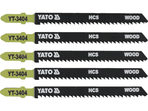Taiere - JIG SAW BLADE TYPE T, 10 TPI, FOR WOOD, 5 PCS