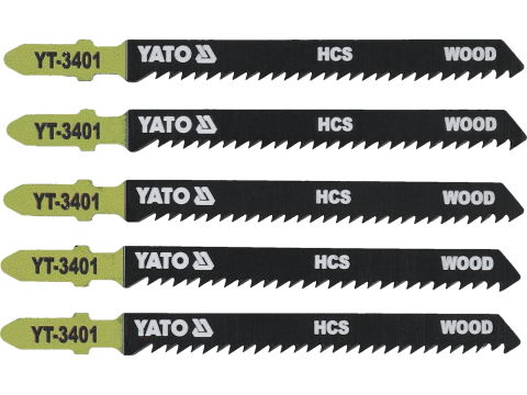 Taiere - JIG SAW BLADE TYPE T, 10 TPI, FOR WOOD, 5 PCS