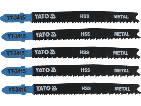 Taiere - JIG SAW BLADE TYPE T, 24-10 TPI, FOR METAL, 5 PCS