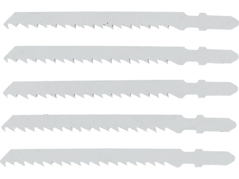 JIG SAW BLADE BIMETAL, TYPE T, 6 TPI, FOR WOOD, 5 PCS [1]