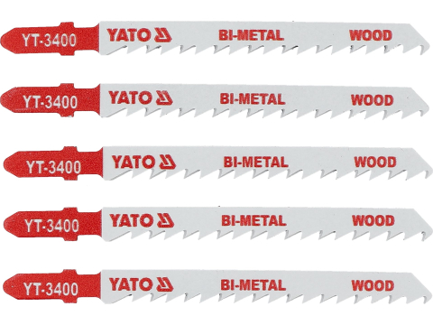 Taiere - JIG SAW BLADE BIMETAL, TYPE T, 6 TPI, FOR WOOD, 5 PCS
