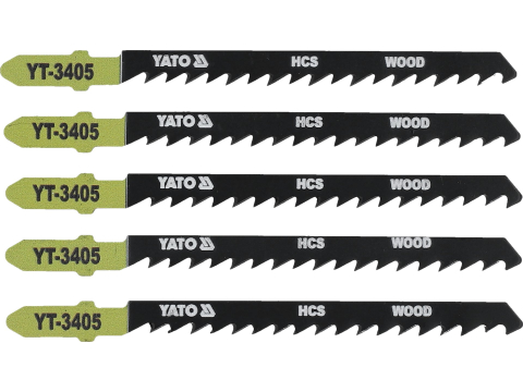 Taiere - JIG SAW BLADE TYPE T, 6 TPI, FOR WOOD, 5 PCS