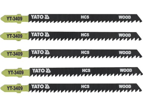 Taiere - JIG SAW BLADE TYPE T, 8 TPI, FOR WOOD, 5 PCS