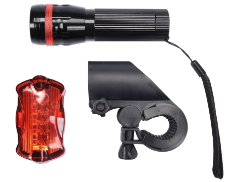 Accesorii pentru biciclete si motociclete - BIKE LIGHTING SET (WITH FRONT 3W LED)