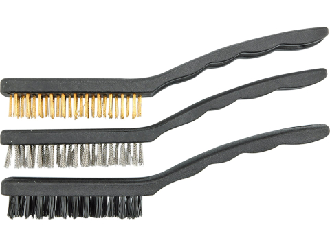 Articole pentru vopsit si tapet - ''PLASTIC HANDLE WIRE BRUSH SET - 3 PCS / 9''''