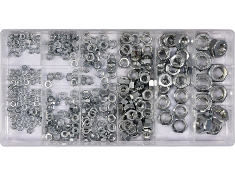 Piese standardizate pentru atelier - 300 PCS METRIC NUTS ASSORTMENT