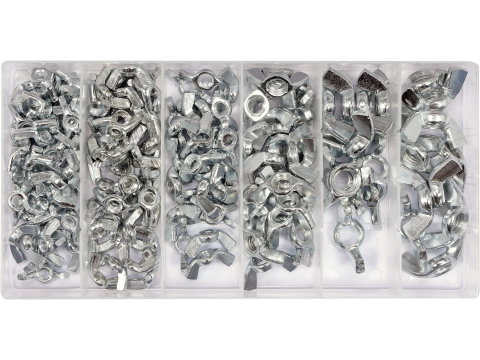 Piese standardizate pentru atelier - 150 PCS WING NUTS ASSORTMENT