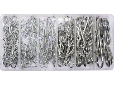 Piese standardizate pentru atelier - 150 PCS SPRING SPLIT PINS ASSORTMENT